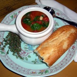Simple Tomato-Spinach-White Bean Soup recipe