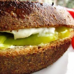 Simple Pepperoncini and Cream Cheese Sandwiches recipe