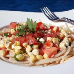 Summer Tomato-Corn Salsa Cruda (Raw Sauce) for Pasta recipe