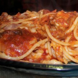 Three-Cheese Spaghetti Bake recipe