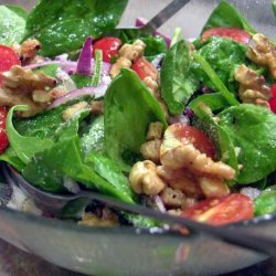 Spinach and Red Onion Salad recipe