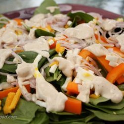 Baby Spinach Salad With Creamy Dijon Dressing recipe