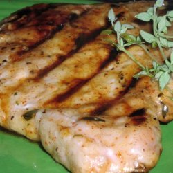 Grilled Pork Cutlets With Maple Chipotle Glaze recipe