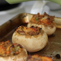Cheddar Stuffed Mushrooms recipe