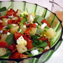 Baby Spinach 'n Pineapple Salad recipe