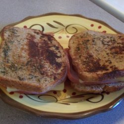Toasted Ham and Cheese Sandwich With Herb Butter recipe
