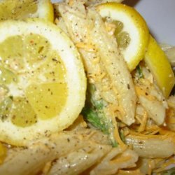 Asparagus Pasta Salad With a Creamy Lemon Dressing recipe