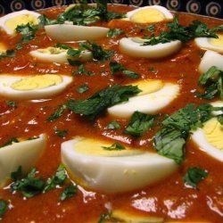 Curry Eggs over Rice (For Leftover Hard Boiled Eggs) recipe