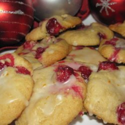 Orange Frosted Cranberry Cookies recipe