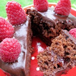 Vegan! Raspberry Blackout Cake With Ganache-Y Frosting recipe