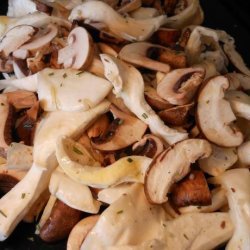 Rosemary Parmesan Roasted Mushrooms recipe