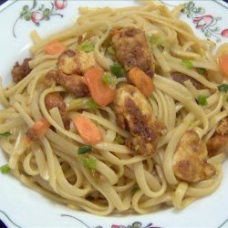 Chilli Crusted Chicken Noodles recipe