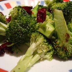 Garlic Broccoli With Cranberries recipe