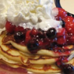 Lemon, Ricotta and Sour Cream Pancakes recipe