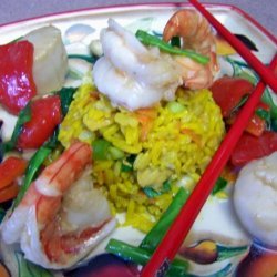 Spicy Szechuan Shrimp Stir-Fry (Low Fat) recipe