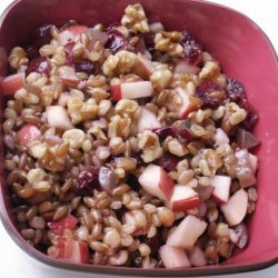 Wheat Berry Salad With Red Fruit recipe