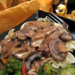 Wild Mushroom Stroganoff With Noodles recipe