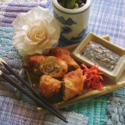 Asian Pork and  Shrimp Spring Rolls recipe
