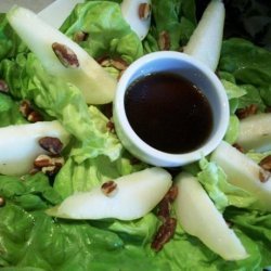 Pear & Hazelnut Salad With Crystallized Ginger Dressing recipe
