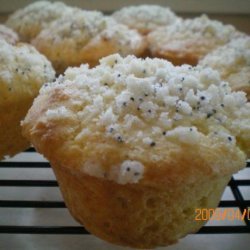 Orange Scented Sour Cream Muffins With Poppy Seed Streusel recipe