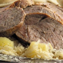 Pork Roast W/ Sauerkraut Excellante recipe