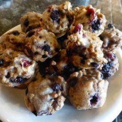 Low Fat Blueberry Cranberry Bran Muffins recipe