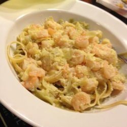 Shrimp & Artichoke Fettuccini recipe