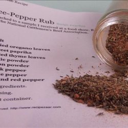 Spicy Three-Pepper Rub recipe