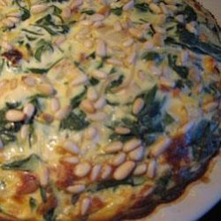 Spinach Quiche, Crustless, Sophisticated & Grown Up recipe