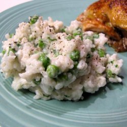 Creamy Rice With Peas and Herbs recipe