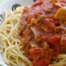 Basic Spaghetti Meat Sauce recipe