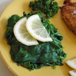 Steamed Spinach With Herbs recipe