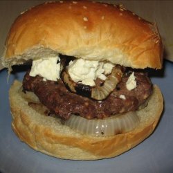 Grilled Onion Cheeseburgers recipe