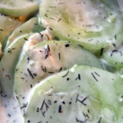 Creamed Cucumbers recipe