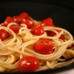 Tomato Salad Spaghetti recipe