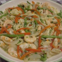 Skillet Shrimp Scampi With Fettuccine recipe