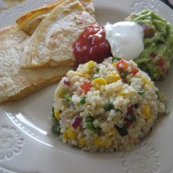 Quinoa Corn Salad With Cilantro, Chives, and Lemon-Lime Dressing recipe
