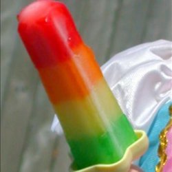 Rocket Pops! Layered Popsicles recipe