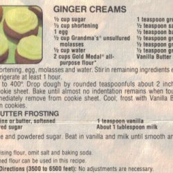 Ginger Creams recipe