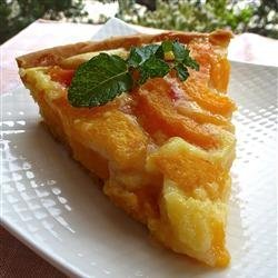 Peach Pie with Sour Cream recipe