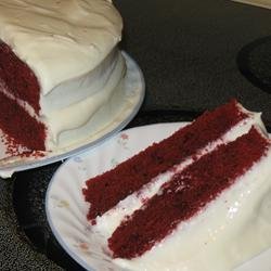 Reduced Fat and Cholesterol Red Velvet Cake recipe