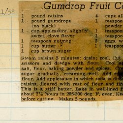 Gumdrop Fruitcake recipe