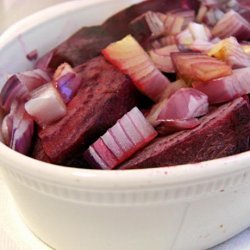 Baked Beetroot and Red Onion recipe