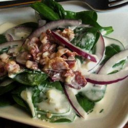 Bacon Buttermilk Dressing for Spinach Salad recipe