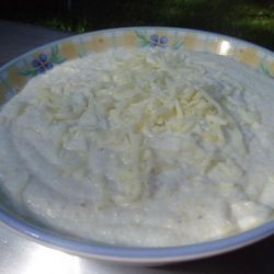 Flying Biscuit's Creamy Dreamy White Cheddar Grits recipe