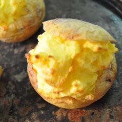 Brie Stuffed Jacket Potatoes recipe