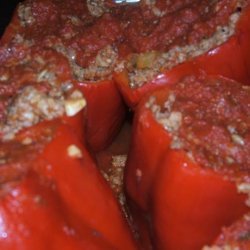 Stuffed Bell Peppers With an Italian Flair recipe