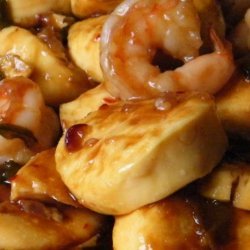 Tofu and Shrimp With Hoisin Sauce recipe