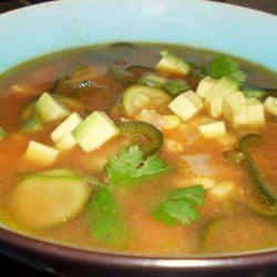 Vincent Price Sopa Poblano - Poblano Chile Soup recipe