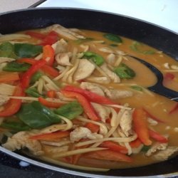 Chicken in Red Curry with Bamboo Shoots recipe